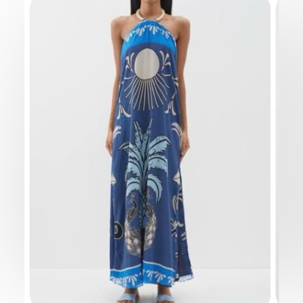 Juan De Dios Blue Halter Maxi Sundress Resort Wear

New with tags never worn